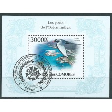 Comores - Hojas Yvert 252 usado  Puertos Oceano Indico . Aves
