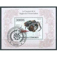 Comores - Hojas Yvert 260 usado  Fauna. Crustaceos