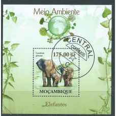 Mozambique Hojas Yvert 253 usado Fauna. Elefante