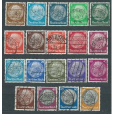 Alemania Imperio Correo 1932 Yvert 441/61 usado Falta 450 y 458