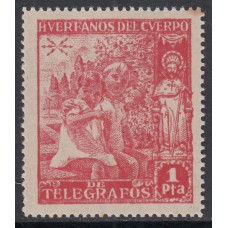 España Huerfanos de Telégrafos 1938 Edifil 20 (*) Mng