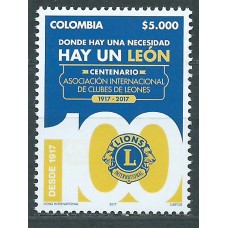 Colombia Correo 2017 Yvert 1848 ** Mnh Lions