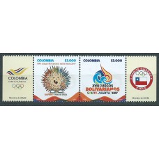 Colombia Correo 2017 Yvert 1849/50 ** Mnh Juegos Bolivarianos. Deportes