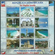 Dominicana 2017 Upaep Yvert 2010/21 ** Mnh Lugares Turisticos . Lo tiene todo