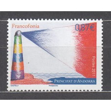 Andorra Francesa Correo 2011 Yvert 705 ** Mnh  Faros