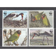 Zambia - Correo Yvert 607/10 ** Mnh  Fauna  Fauna aves