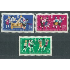 Alemania Oriental Correo 1961 Yvert 543/45 ** Mnh