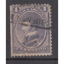 Argentina Correo 1867 Yvert 16 usado Personaje