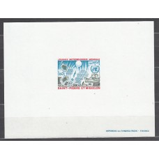 Pruebas de lujo - San Pierre y Miquelon Correo Yvert 433 Meteorologia