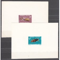 Pruebas de lujo - Madagascar Correo Yvert 427/8 Fauna insectos