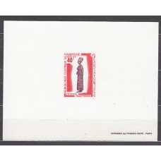 Pruebas de lujo - Mauritania Correo Yvert 286/90  Trajes tradicionales