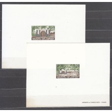 Pruebas de lujo - Comores Correo Yvert 89/90  Mausoleos