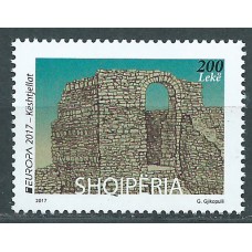 Tema Europa 2017 Albania ** Mnh Castillos