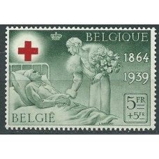 Belgica - Correo 1939 Yvert 503 ** Mnh Cruz Roja