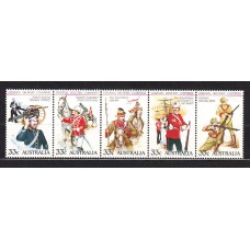 Australia - Correo 1985 Yvert 893/7 ** Mnh Uniformes militares