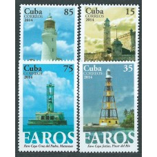 Cuba Correo 2014 Yvert 5261/64 ** Mnh Faros de Cuba