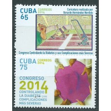 Cuba Correo 2014 Yvert 5293/94 ** Mnh Medicamento contra la Diabetis