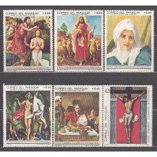 Paraguay - Correo 1969 Yvert 954/9 ** Mnh Pintura religiosa