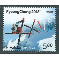 Croacia Correo 2018 Yvert 1202 ** Mnh Juegos Olimpicos de Invierno Pycongchang