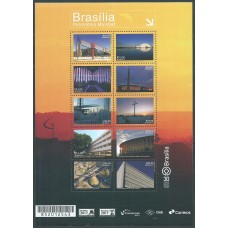 Brasil Correo 2017 Yvert 3658/3667 ** Mnh Brasilia Patrimonio Humanidad 10 valores
