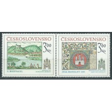 Checoslovaquia - Correo 1977 Yvert 2251/52 ** Mnh