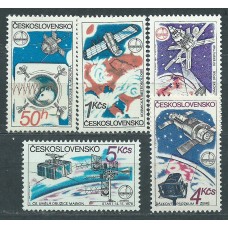 Checoslovaquia Correo 1980 Yvert 2386/90 * Mh Astro