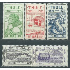 Groenlandia Thule Yvert 1/5 ** Mnh