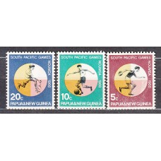 Papua y Nueva Guinea - Correo Yvert 98/100 (*) Mng  Deportes