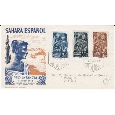 Sahara Sobres 1º Día 1952 Edifil 94/6
