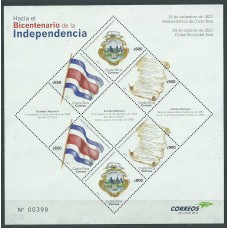 Costa Rica - Hojas Yvert 59 ** Mnh Rumbo al Bicentenario