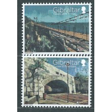 Tema Europa 2018 Gibraltar Yvert 1838/39 ** Mnh Puentes