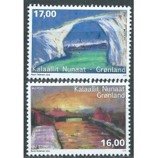 Tema Europa 2018 Groenlandia Yvert 747/48 ** Mnh Puentes