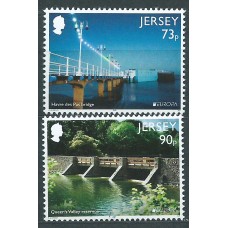 Tema Europa 2018 Jersey Yvert 2282/83 ** Mnh Puentes