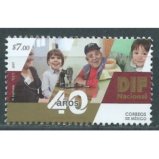 Mexico Correo 2017 Yvert 3068 ** Mnh 40º DIF