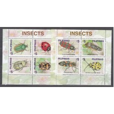 Filipinas - Hojas Yvert 161/2 ** Mnh   Fauna insectos