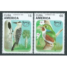 Cuba Correo 1995 Yvert 3484/85 ** Mnh Upaep. Fauna. Aves