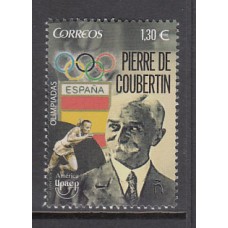 España 2016 Upaep Edifil 5062 ** Mnh  Pierre de Coubertin