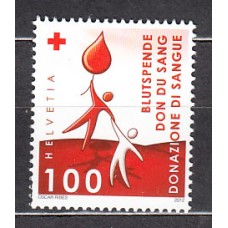 Suiza - Correo 2012 Yvert 2182 ** Mnh  Donantes de sangre