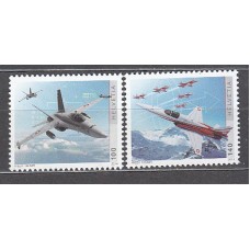 Suiza - Correo 2014 Yvert 2254/5 ** Mnh  Aviones