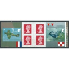 Gran Bretaña Correo 2018 Yvert 4594 Carnet ** Mnh 100º Real Fuerza Aerea 6 valores