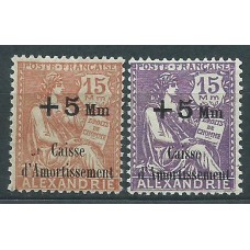 Alexandrie Correo Yvert 83/84 * Mh