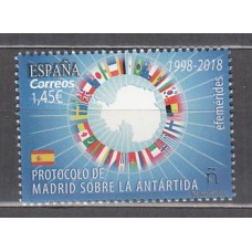 España II Centenario Correo 2018 Edifil 5200 ** Mnh  Antártida