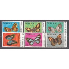 Panama - Correo 1968 Yvert 471/4+A.446/7 **  Fauna mariposas