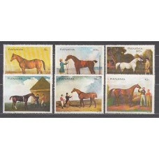 Panama - Correo 1968 Yvert 496/501 **  Pinturas de caballos
