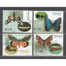 Panama - Correo 2001 Yvert 1205/6+A.546/7 ** Mnh  Fauna mariposas