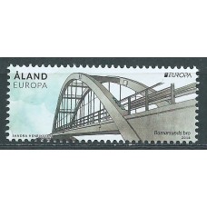 Tema Europa 2018 Aland Yvert 453 ** Mnh Puentes