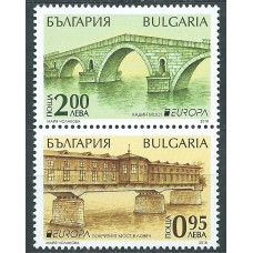 Tema Europa 2018 Bulgaria Yvert 4513/14 ** Mnh Puentes