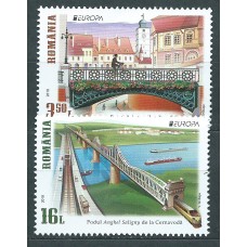 Tema Europa 2018 Rumania Yvert 6279/80 ** Mnh Puentes