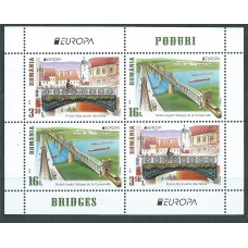 Tema Europa 2018 Rumania Hoja Yvert 527 ** Mnh Puentes