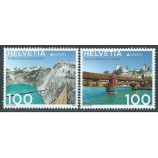 Tema Europa 2018 Suiza Yvert 2465/6 ** Mnh Puentes